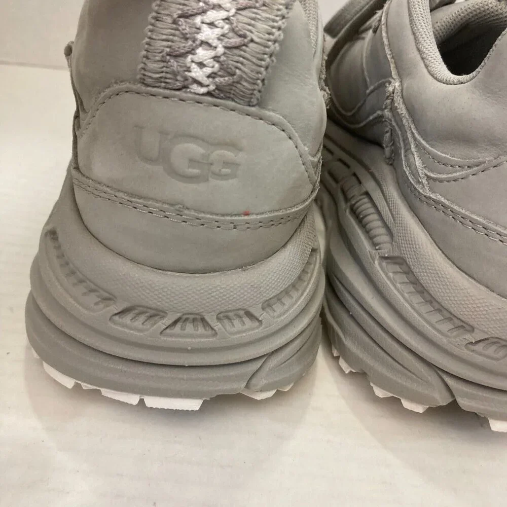 UGG CA805‎ Nubuck Leather Sneakers Women's Size 10 Gray Goat Shoes
